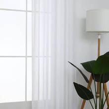 Sorrento White Sheer Eyelet Single Panel Curtain